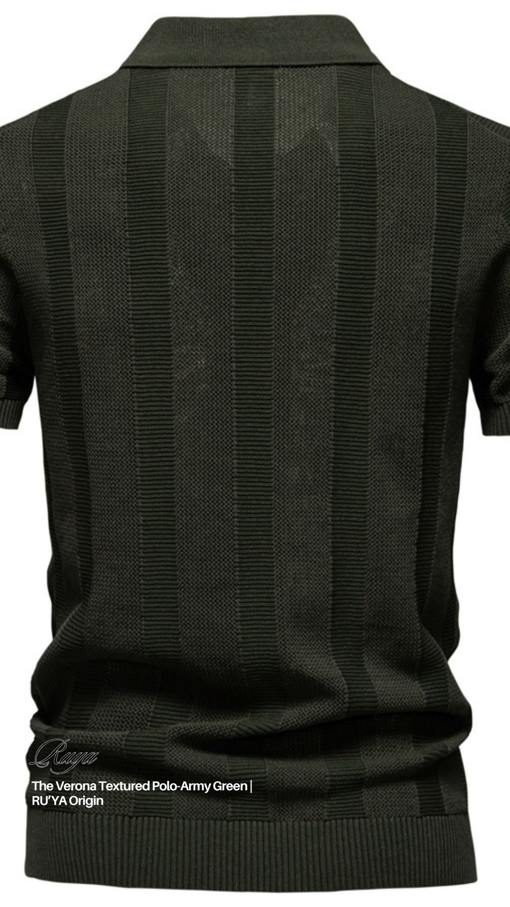 The Verona Textured Polo - Navy