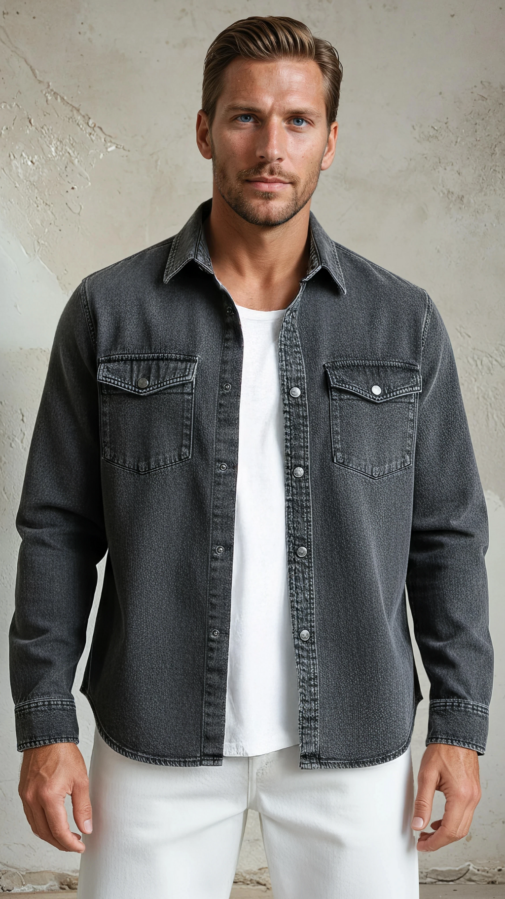 THE ROYCE VINTAGE DENIM OVERSHIRT