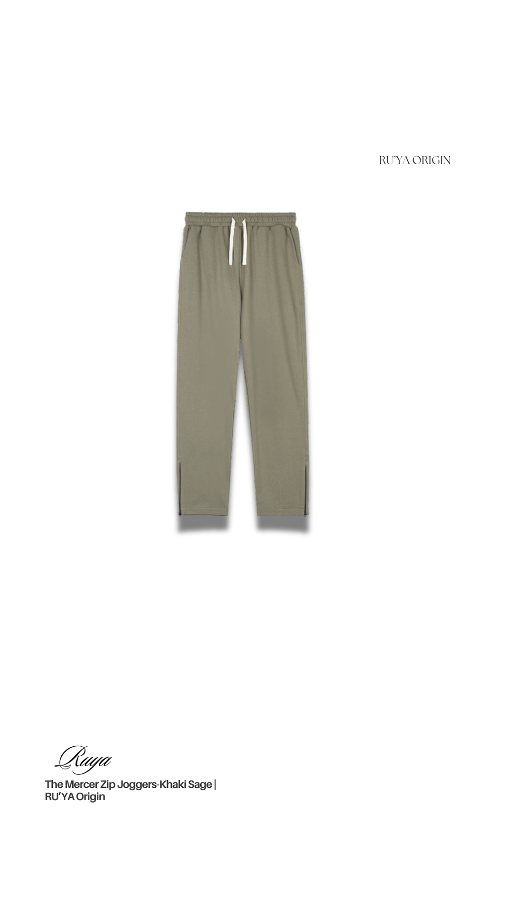 The Mercer Zip Joggers - Willow Taupe