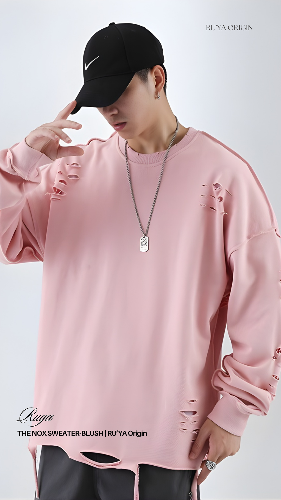 The Nox Sweater- Blush