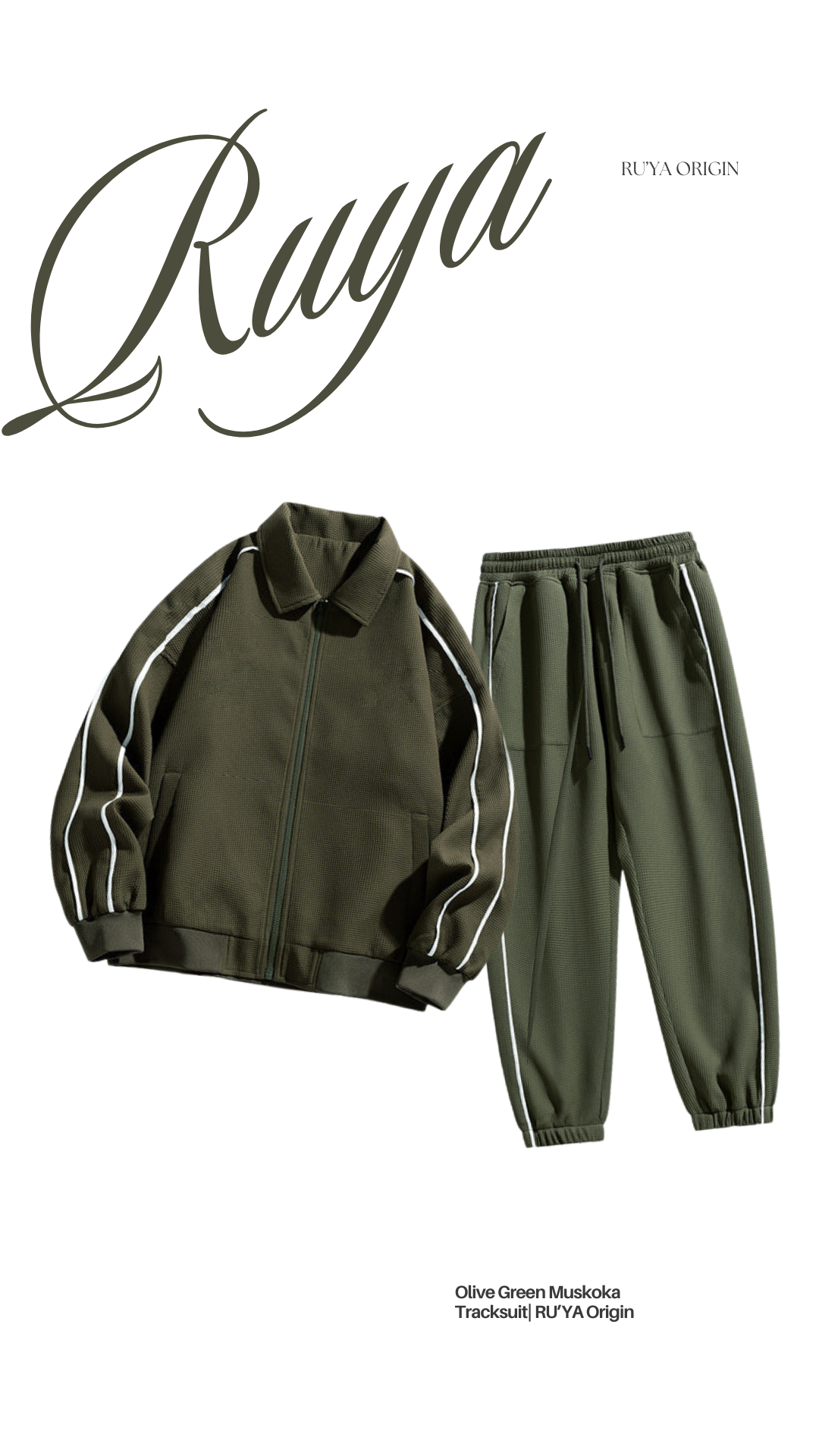 Muskoka Two-Piece Tracksuit - Olive Green