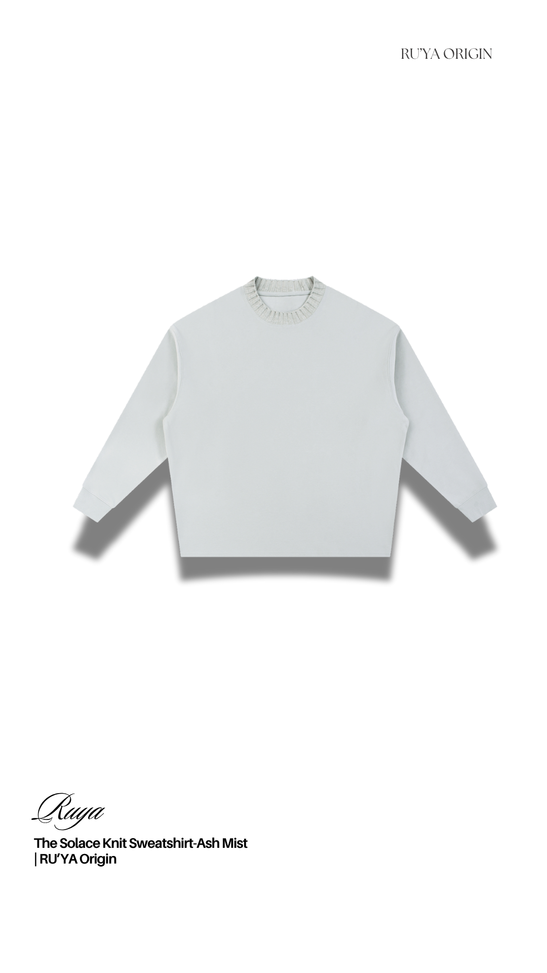 The Solace Knit Sweatshirt - Ivory Cloud