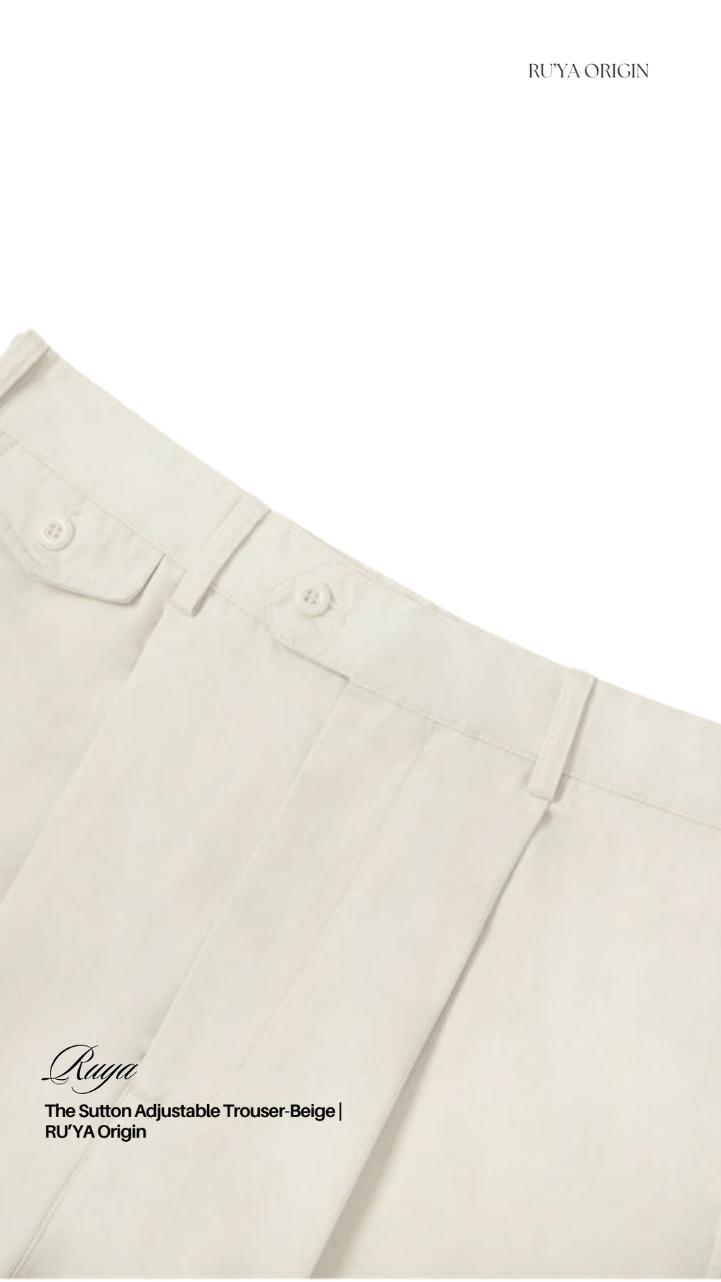 The Sutton Adjustable Trouser- Noir