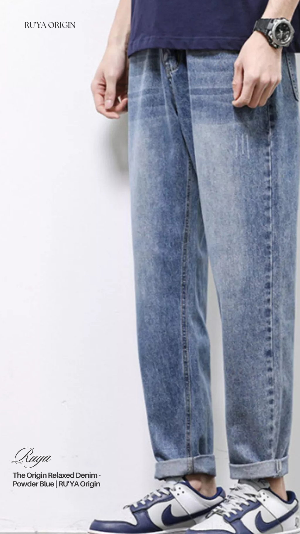 The Origin Relaxed Denim - Powder Blue
