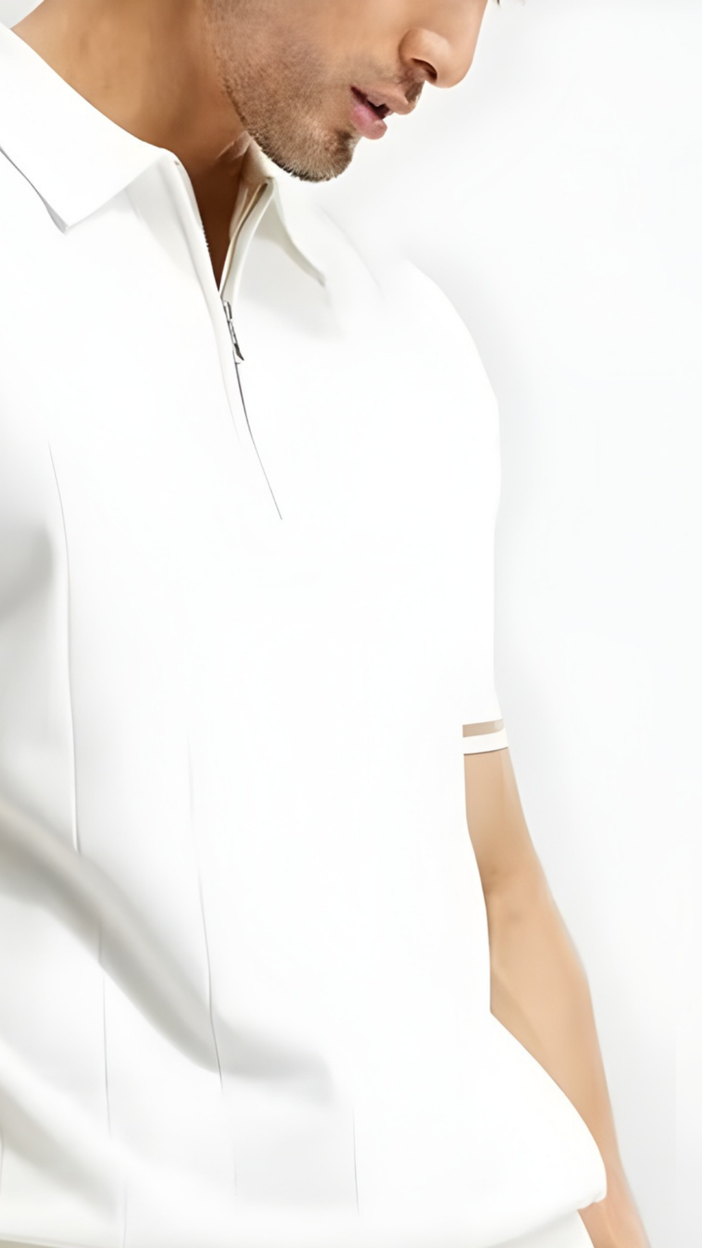 MARÉO Zip Knit Polo