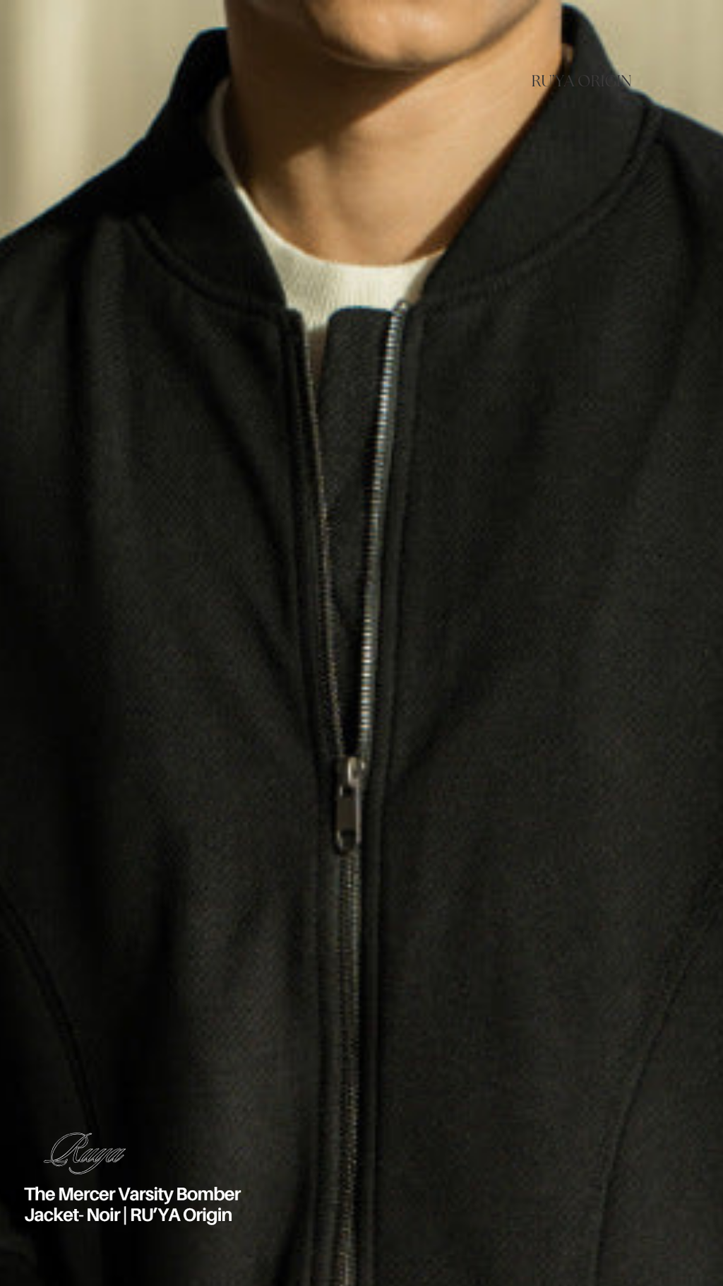 The Mercer Varsity Bomber Jacket - Noir