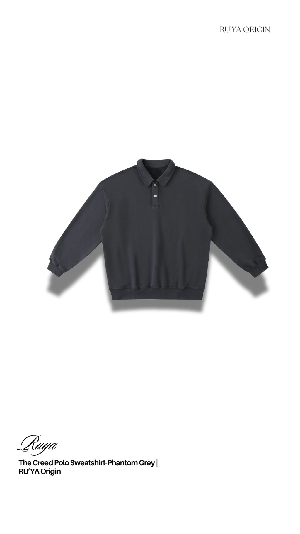 The Creed Polo Sweatshirt - Phantom Grey