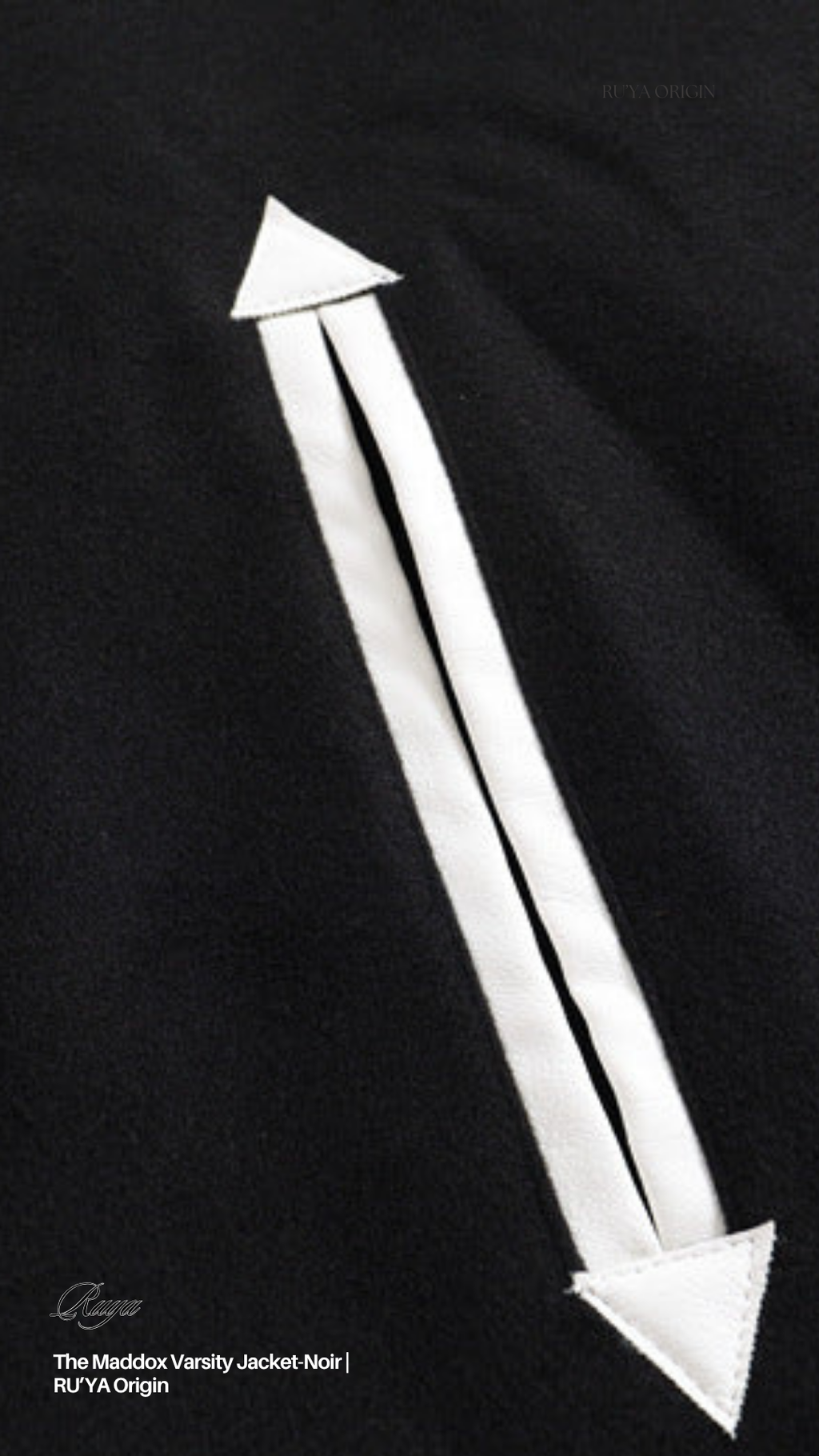 The Maddox Varsity Jacket - Noir