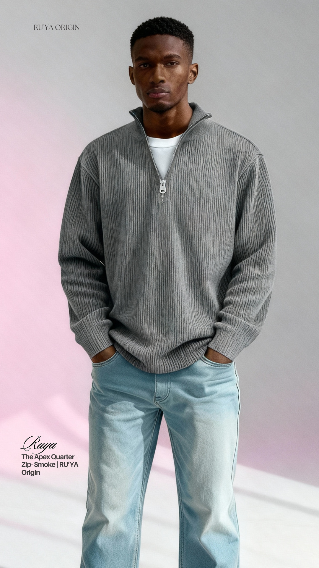 The Apex Quarter Zip - Midnight Blue