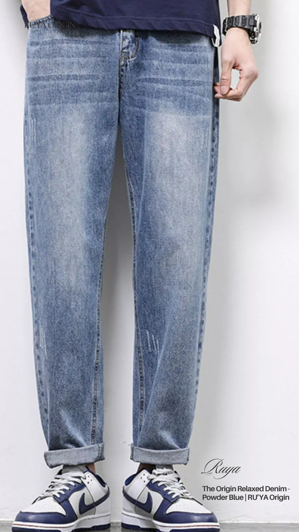 The Origin Relaxed Denim - Powder Blue