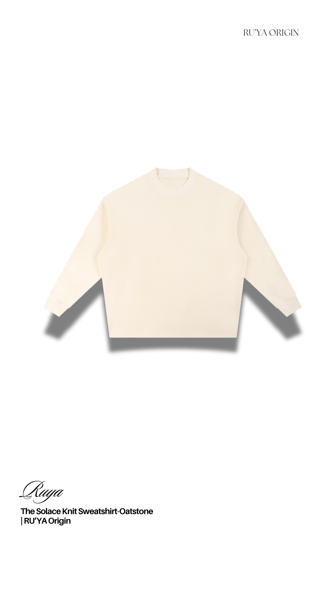 The Solace Knit Sweatshirt - Ash Mist