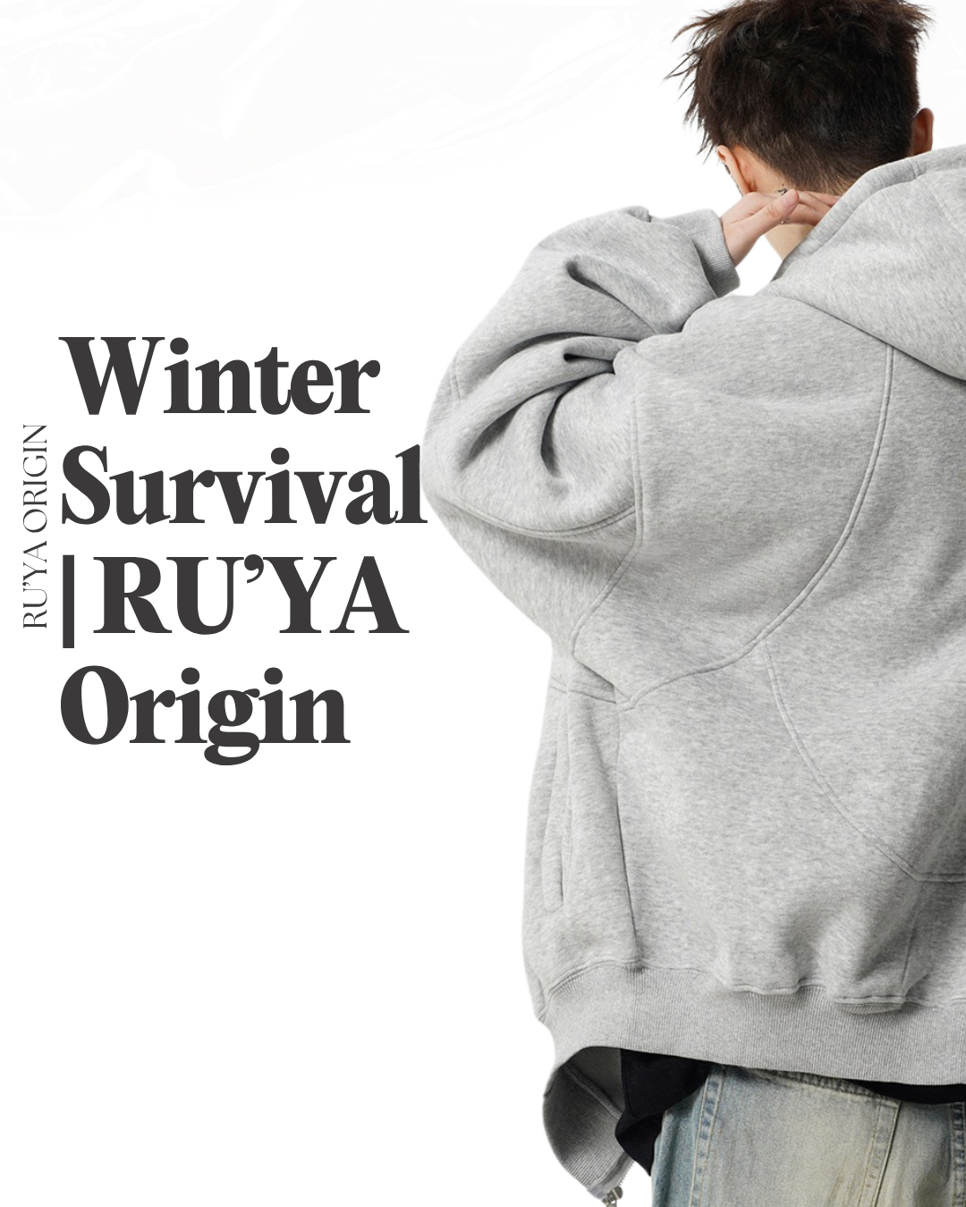 Oversized High Street Hoodie - Ash