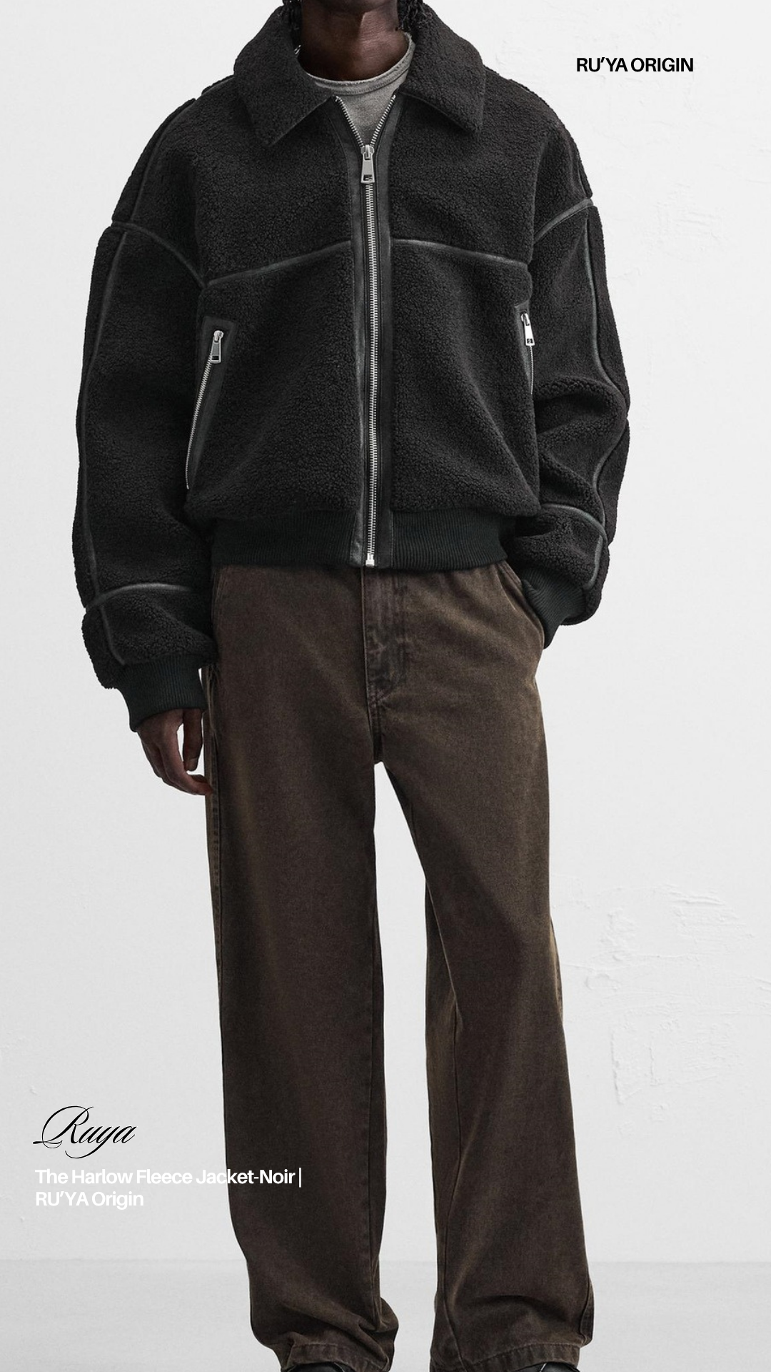 THE HARLOW FLEECE JACKET- GROUND WHITE