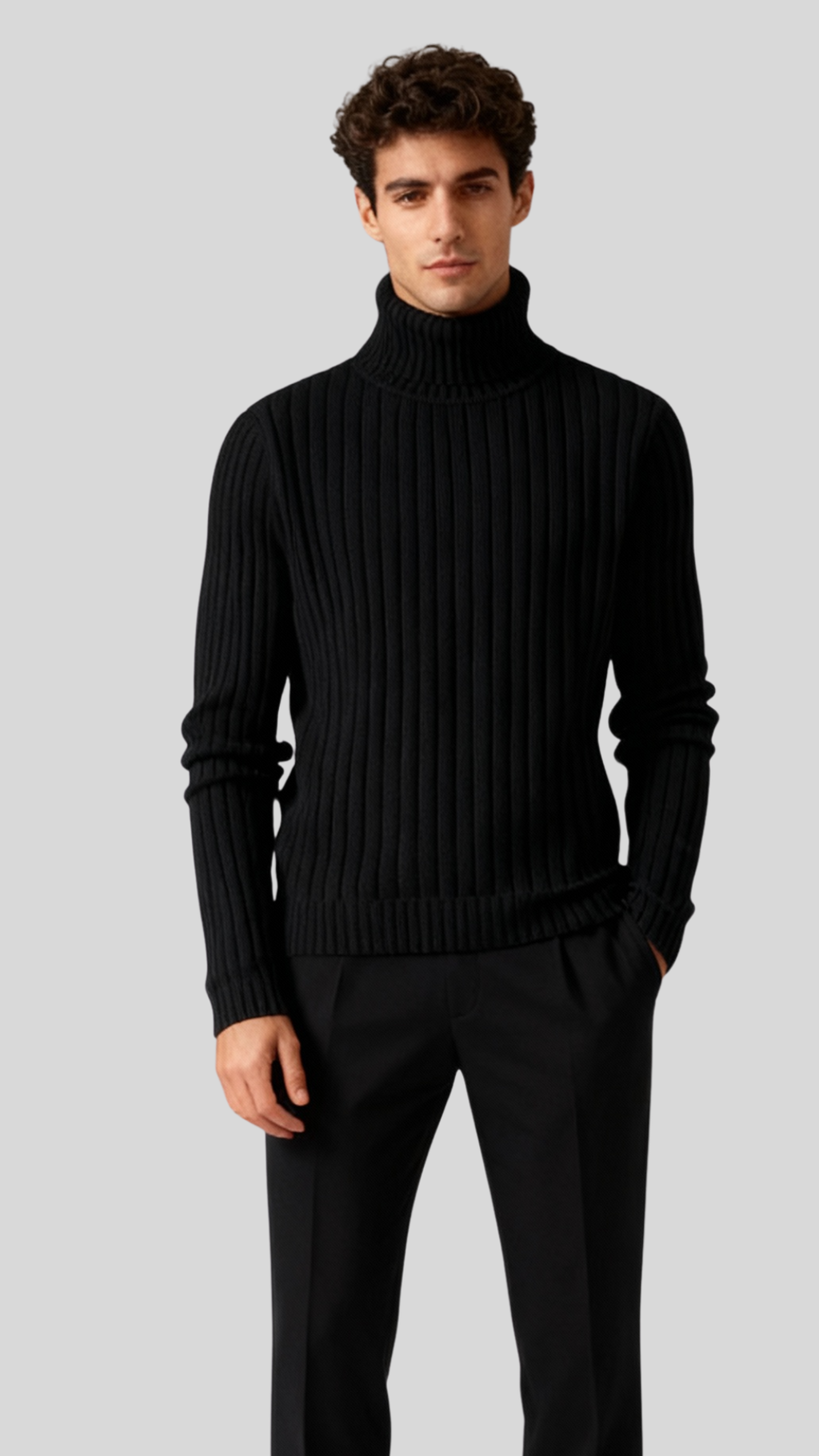 The Enzo Turtleneck - Ecru