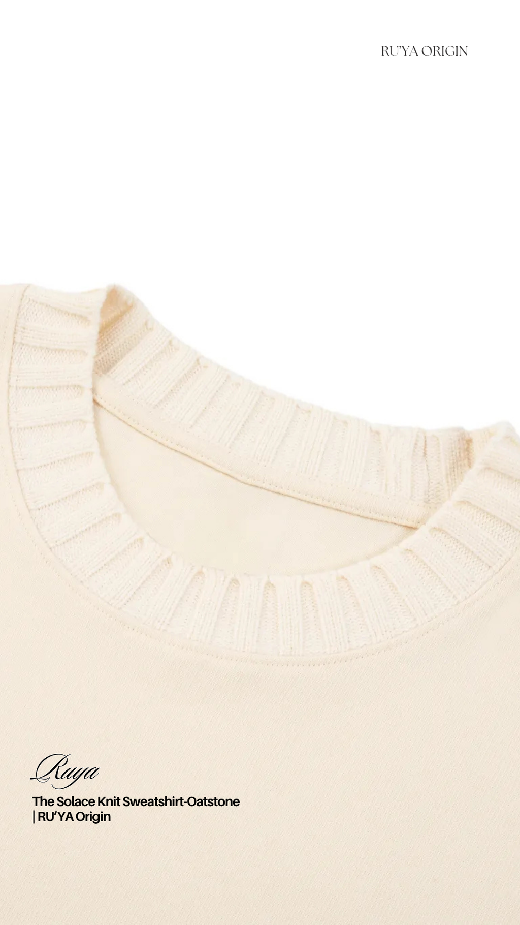 The Solace Knit Sweatshirt - Ash Mist