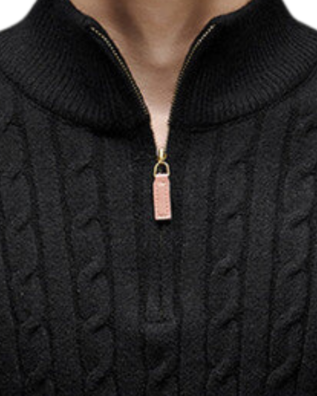 Cable Half Zip Knit