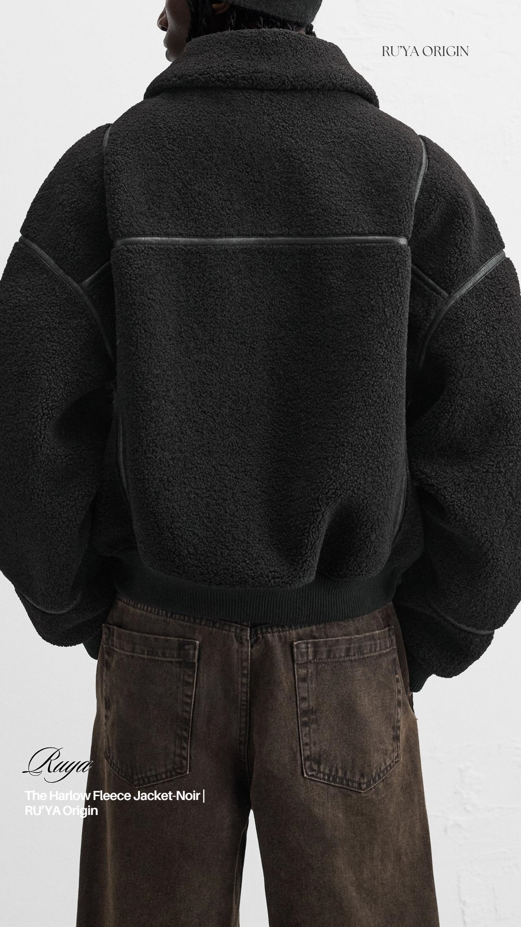 THE HARLOW FLEECE JACKET- GROUND WHITE