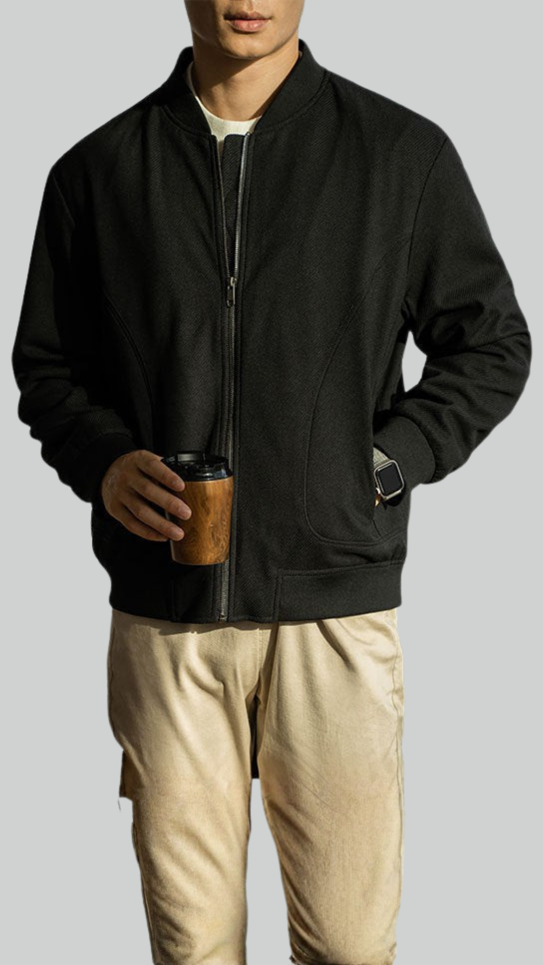 The Mercer Varsity Bomber Jacket - Noir