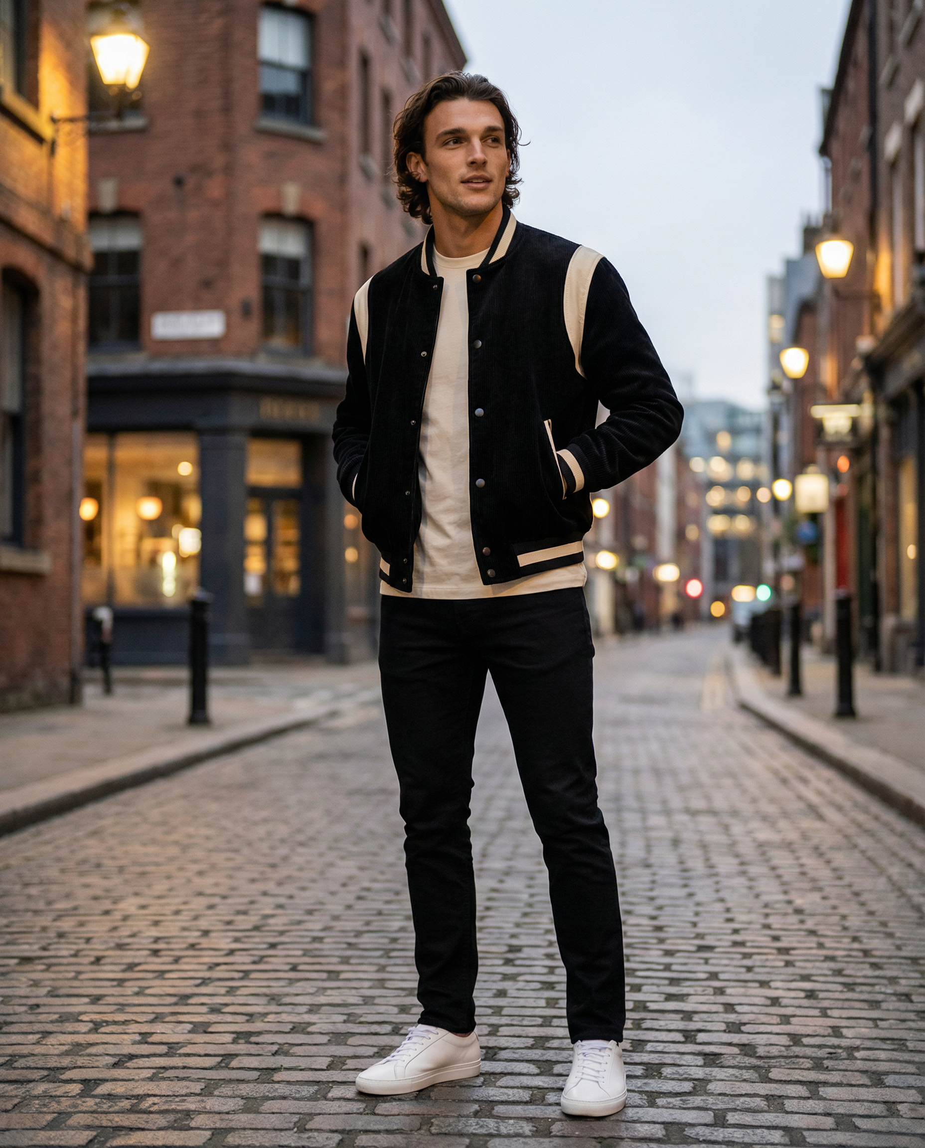The Knox Varsity Jacket – Noir