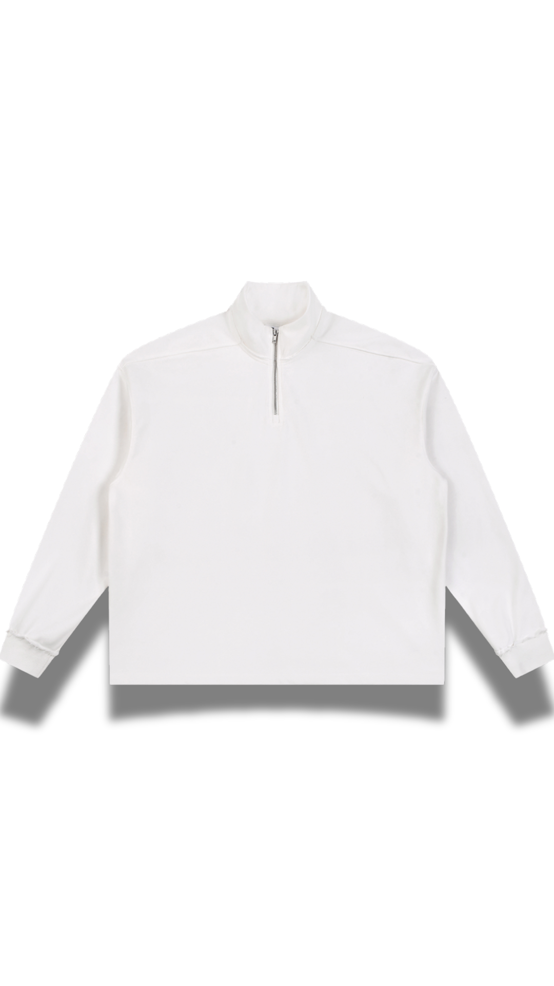 The Mason Half Zip Fleece - Flower Grey