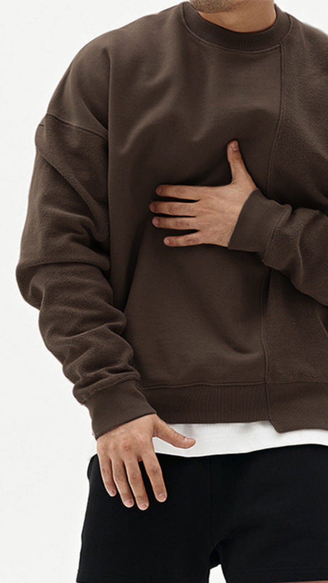 The Sloane Crewneck Sweater - Truffle Grey