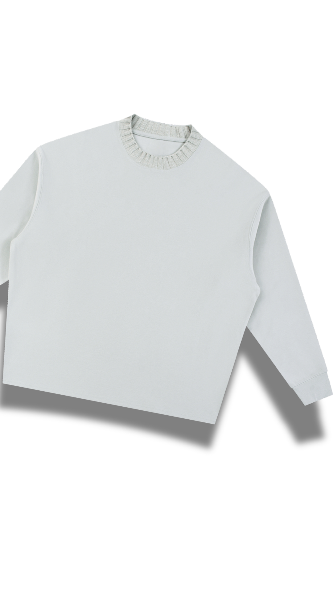 The Solace Knit Sweatshirt - Ash Mist