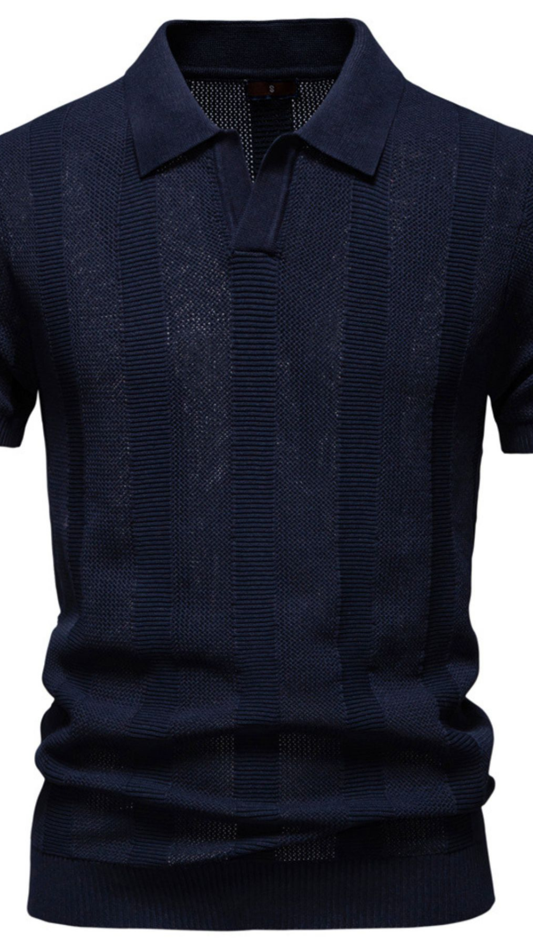 The Verona Textured Polo - Mocha