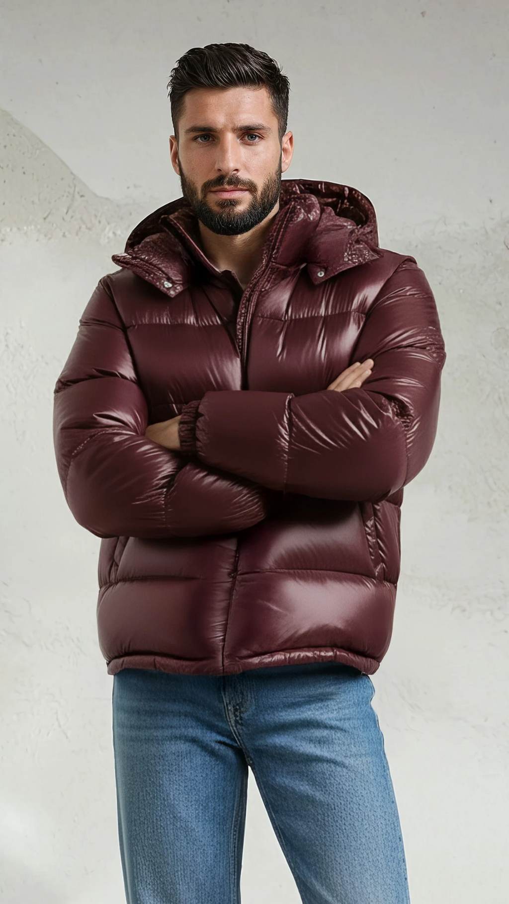 THE CALDER PUFFER - BURGUNDY