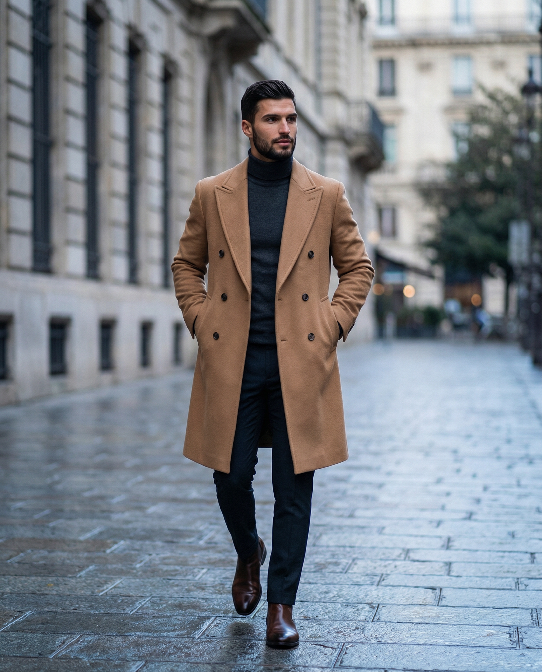 The Harrington Double Breast Coat - ARDEN CAMEL