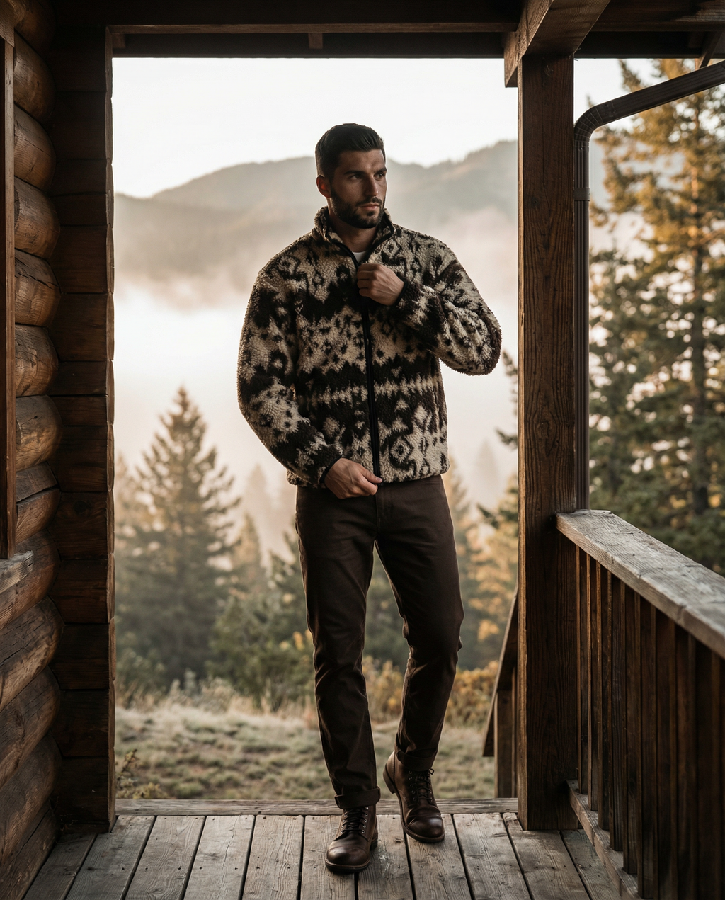 Marlow Fleece-Espresso Brown